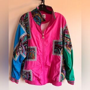 Vintage 90s Casual Isle Vibrant Windbreaker Jacket